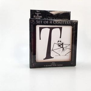 Nightmare Before Christmas Set of Four Coasters "T"